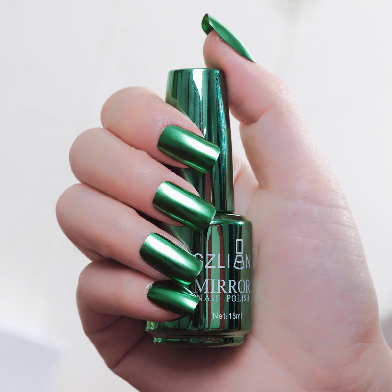 Mirror Silver Nail Polish – Stainless Steel Metallic Shine